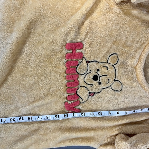 Disney 100 Winnie the POOH "HUNNY" Fleece Pajama Top‎ Brown Women Small (4-6) - Picture 4 of 8